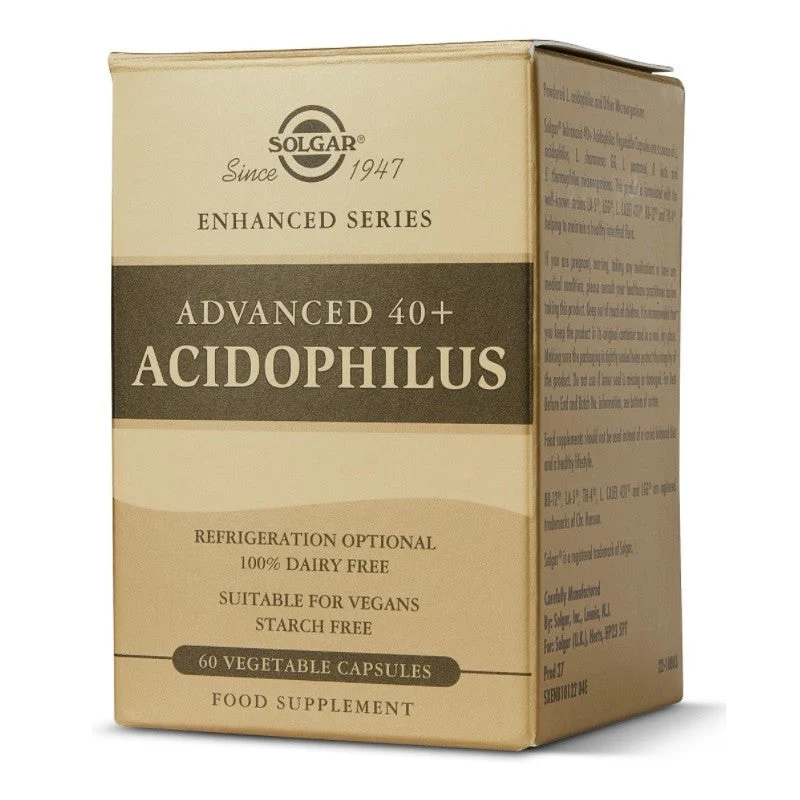 SOLGAR 40+ Advanced Acidophilus Probiotic 60 Gemüsekapseln
