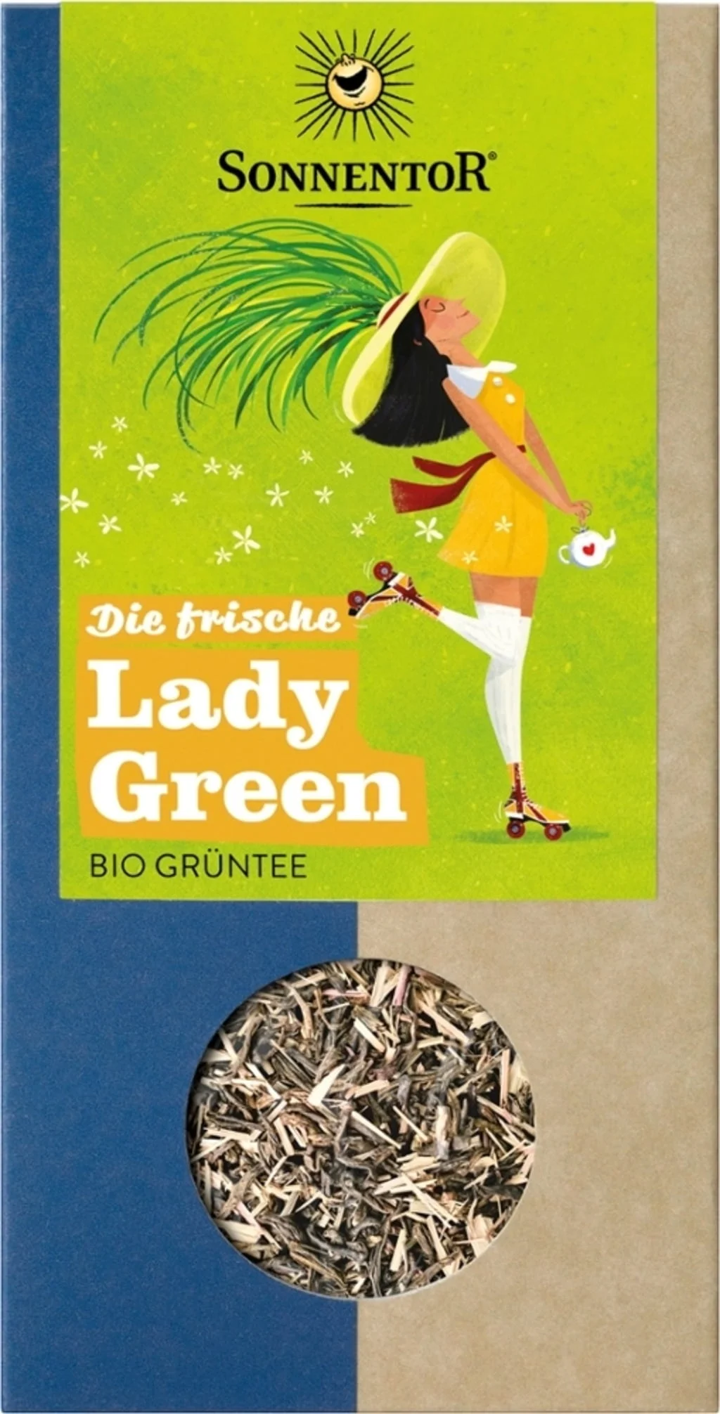Sonnentor Die frische Lady Green Tee Bio, Lose (90 g)