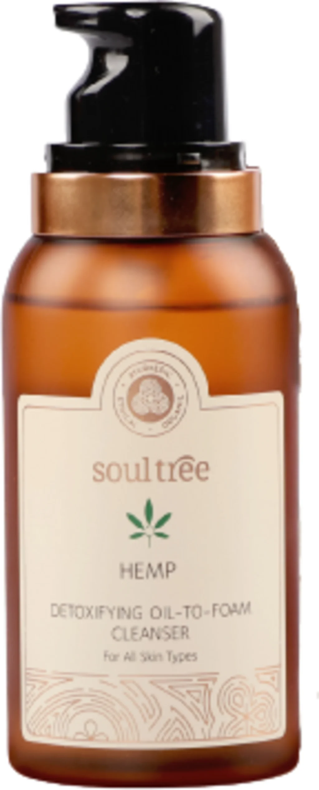 soultree Hemp Detoxifying Oil-To-Foam Cleanser, 120 ml