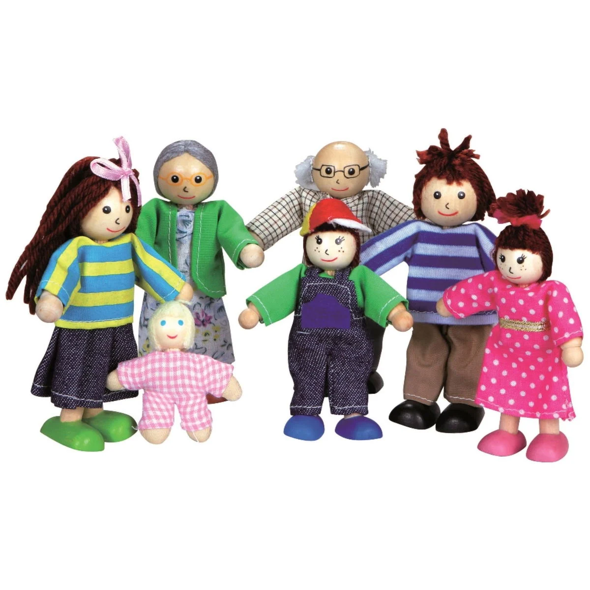 SpielbaBiegepüppchen Grossfamilie