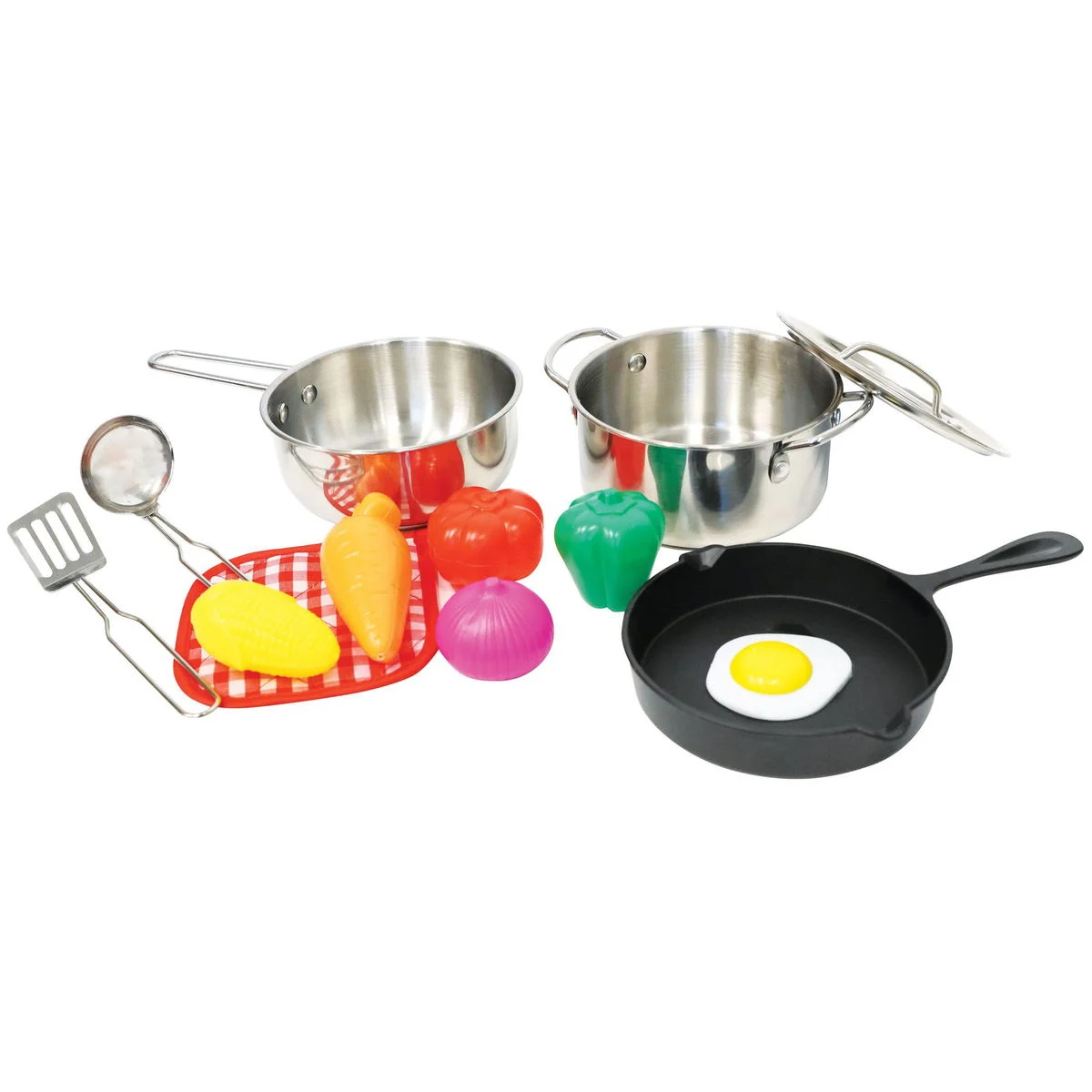 SpielMaus Küche Edelstahl Topfset 13teilig