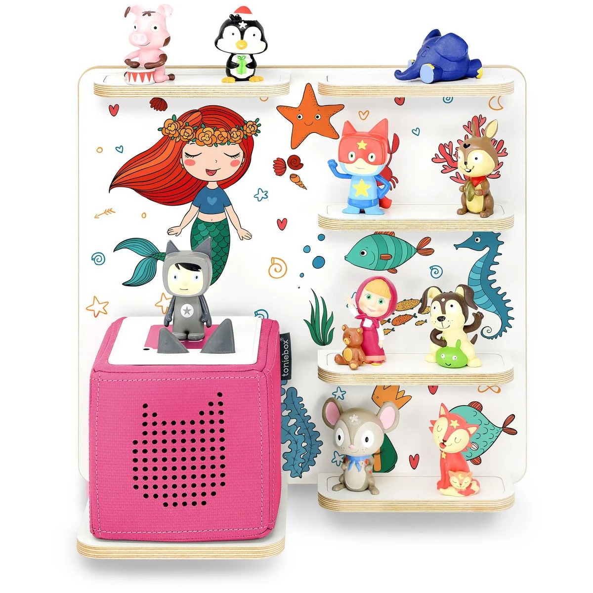 stadteckenRegal für Toniebox 1 und 2 erweiterbar Meerjungfrau