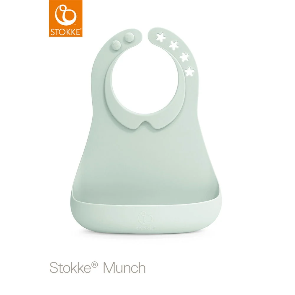 STOKKEMunch Bib Soft Mint