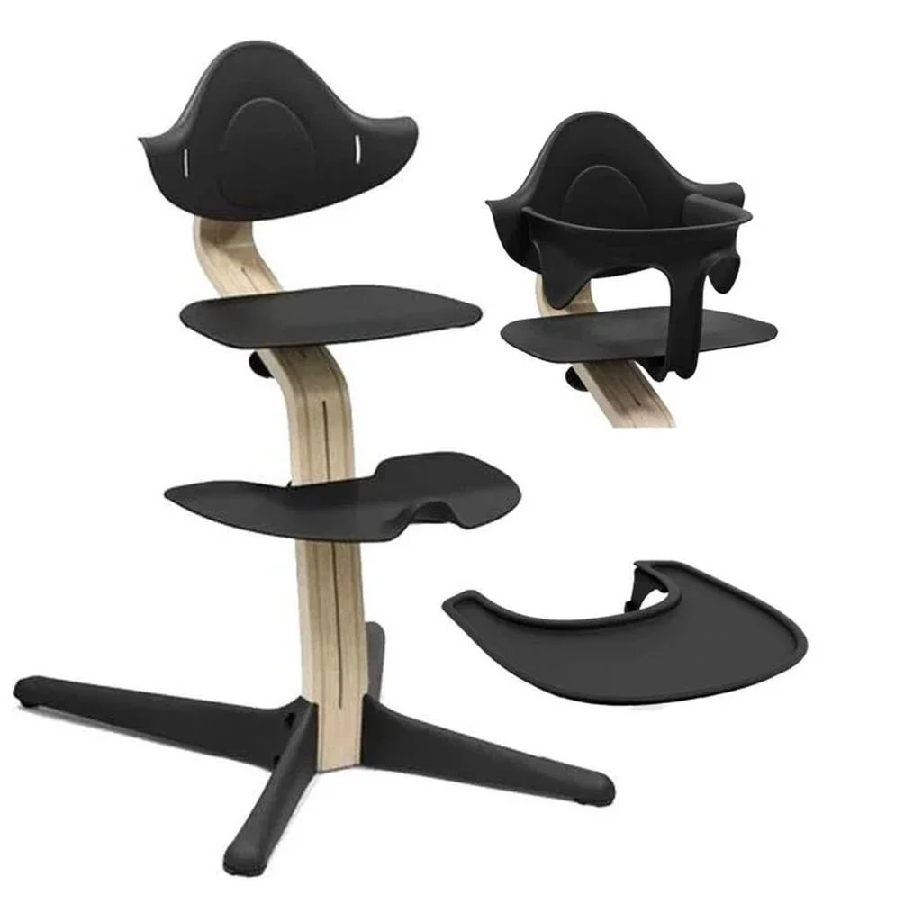 STOKKENomi Oak Stuhl inkl. Baby Set und Tray black