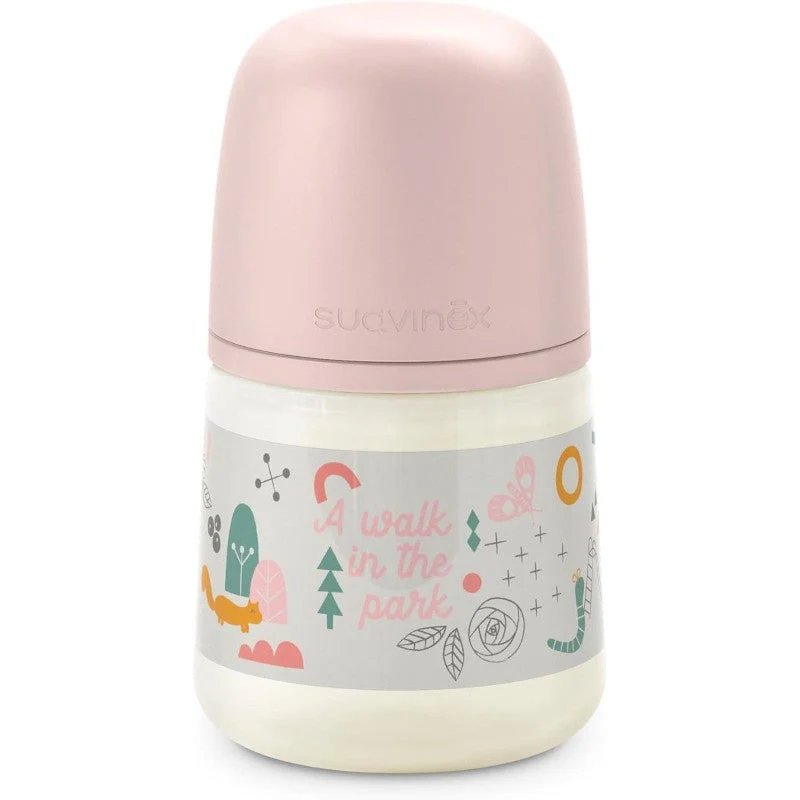 SUAVINEX Babyflasche 150ml Physiologischer Sauger SX Pro Slow Flow (S) - Pink Forest