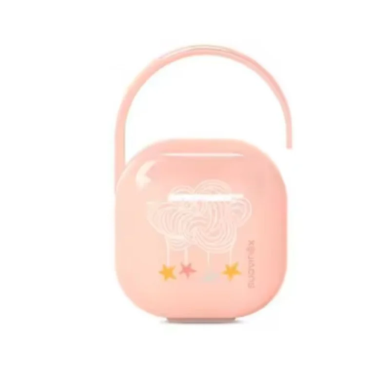 SUAVINEX Classic Schnullerhalter Lachs +0m 1 Einheit