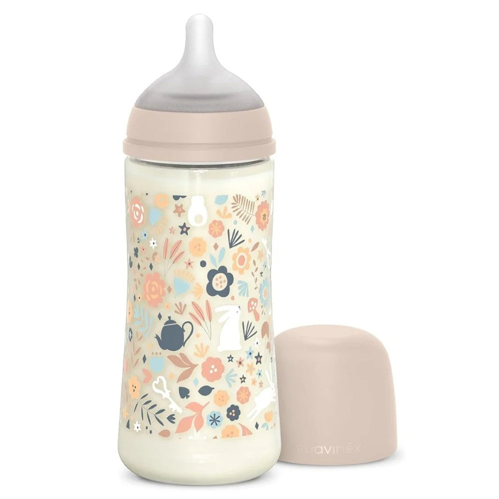 SUAVINEX Flasche Wonderland +6m Silikon SX Pro Physiologisch 360ml Rosa