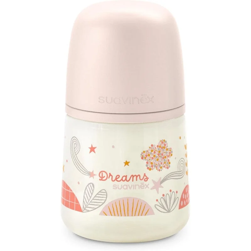SUAVINEX Klassische Babyflasche 150ml T1M (Pink Dreams)