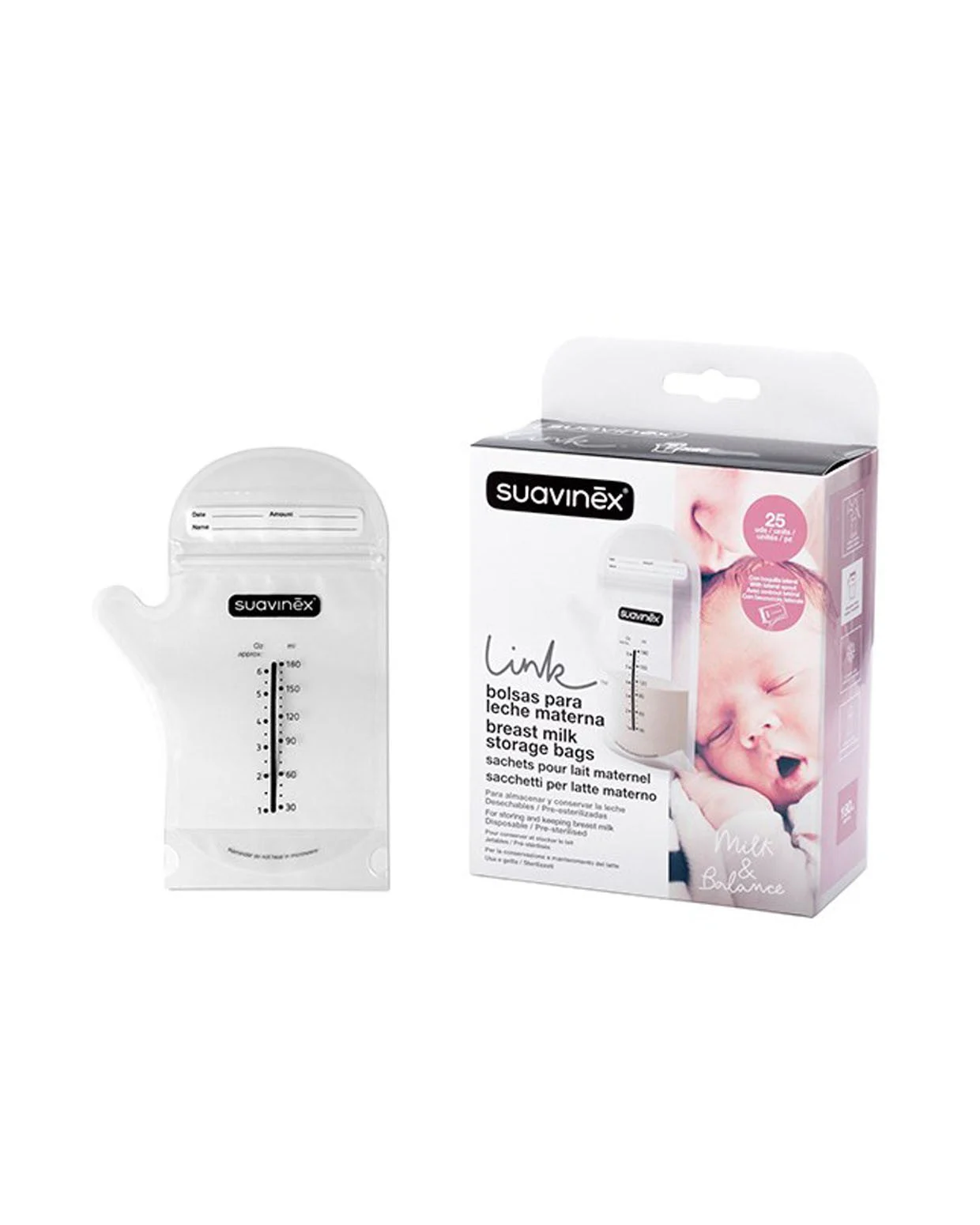 SUAVINEX Muttermilch-Aufbewahrungsbeutel 25 Einheiten
