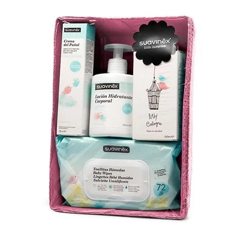 Suavinex, Rosa Kosmetikkorb für Neugeborene