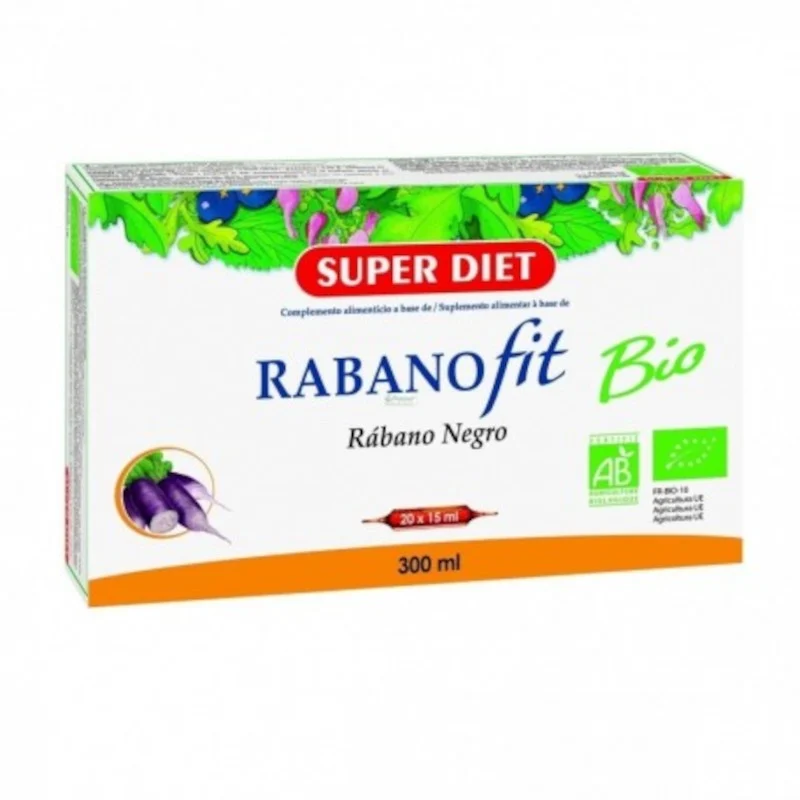 Superdiet Rabanofit Schwarzer Rettich Bio 20 Ampullen