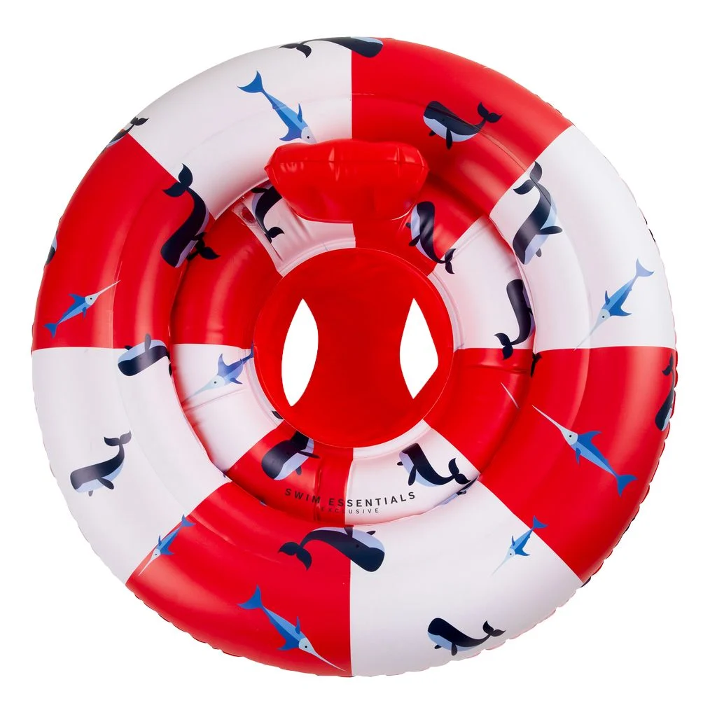 Swim EssentialsSchwimmsitz red white whale