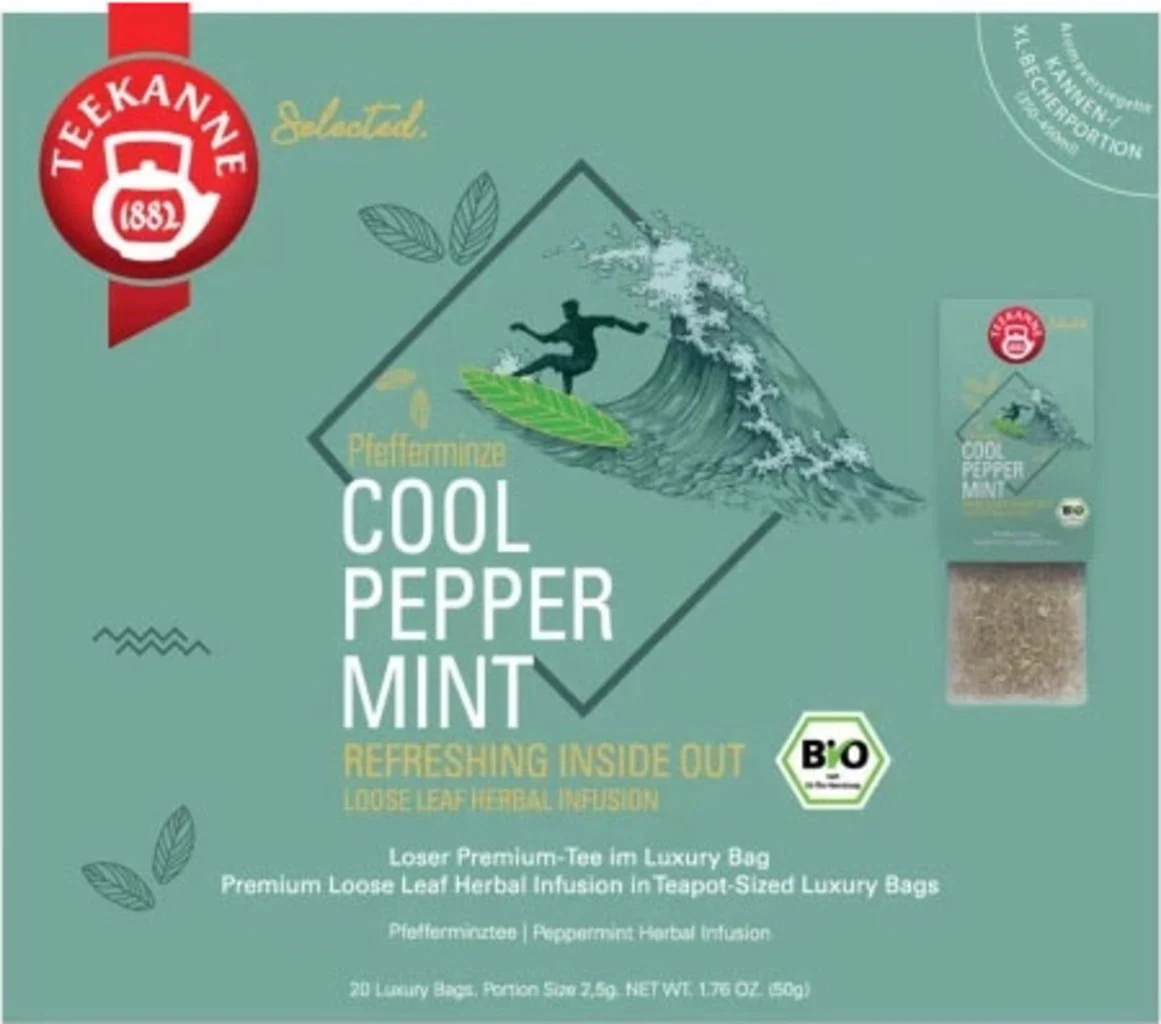 TEEKANNE Bio Luxury Bag Cool Peppermint, 20 Beutel (50 g)