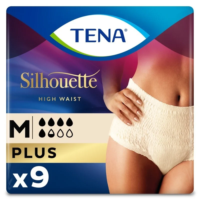 TENA Silhouette Plus Medium High Waist Creme 9 Einheiten