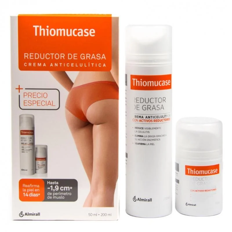 THIOMUCASE Pack Fat Reducer Anti-Cellulite-Creme 200ml + 50ml GESCHENK