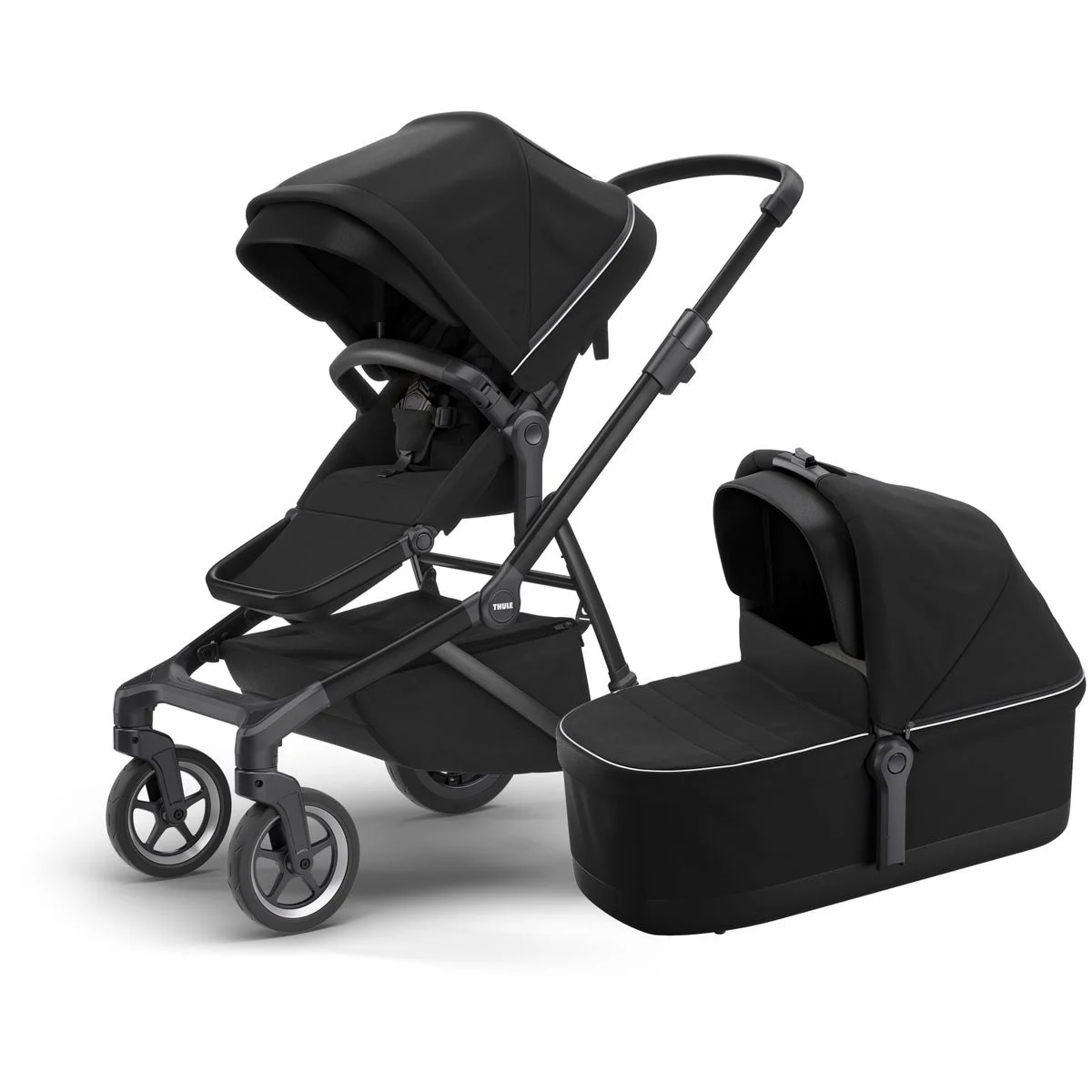 THULESLEEK inkl. Bassinet midnight black/black