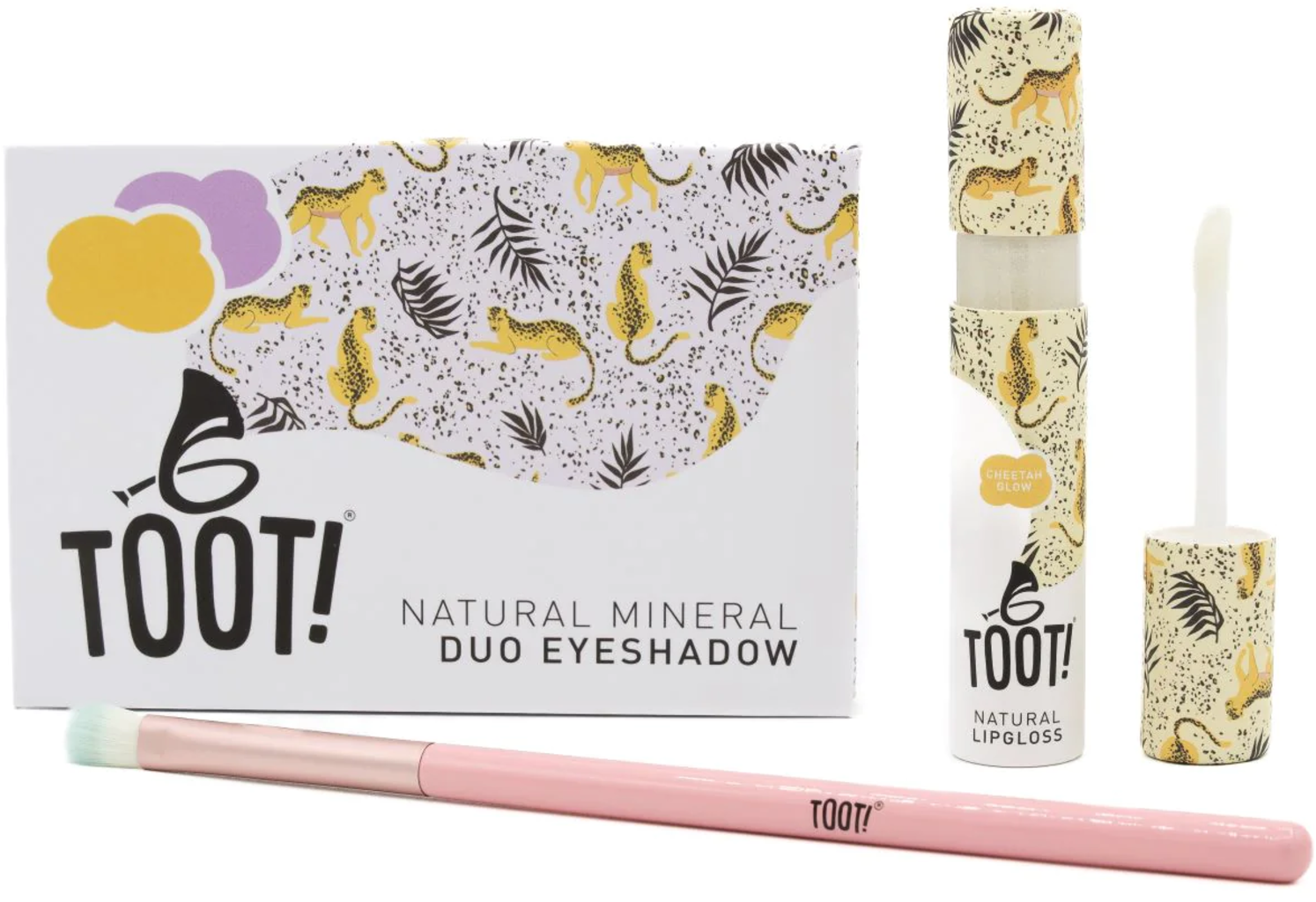 TOOT! Cheetah Glow Eyeshadow & Lipgloss Box Set