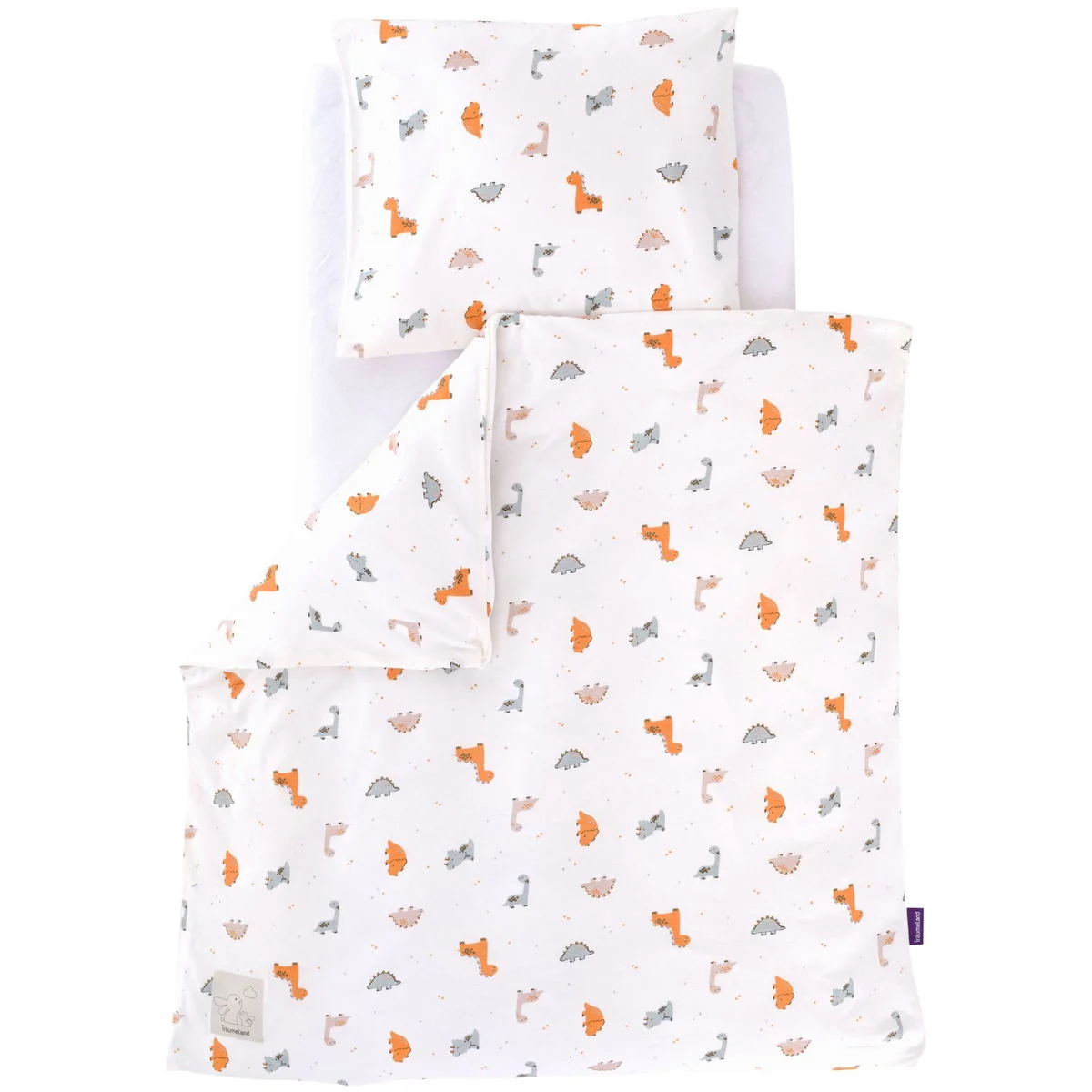 TräumelandBabybettwäsche Dinolino allover