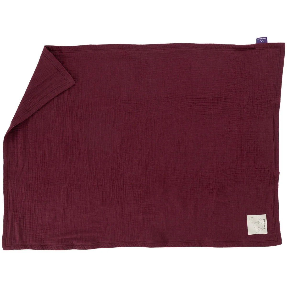 TräumelandBabydecke aus Musselin beerenrot