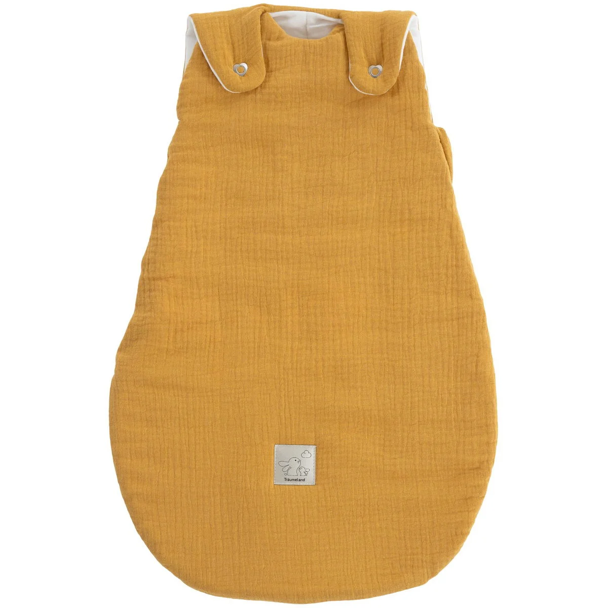 TräumelandLiebmich Musselin Ganzjahresschlafsack senfgelb 62/68