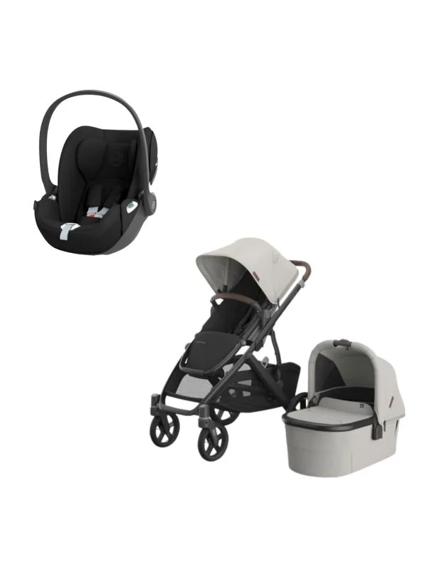 UPPAbaby VISTA V3 Kinderwagen 2-in-1 - Savannah | Cybex Cloud T Plus Autositz