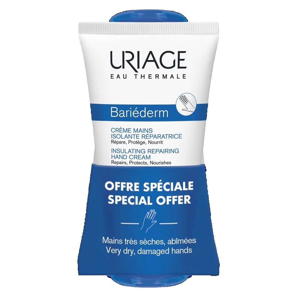Uriage Bariéderm Duplo Crema de Manos Repadora 2x50 ml