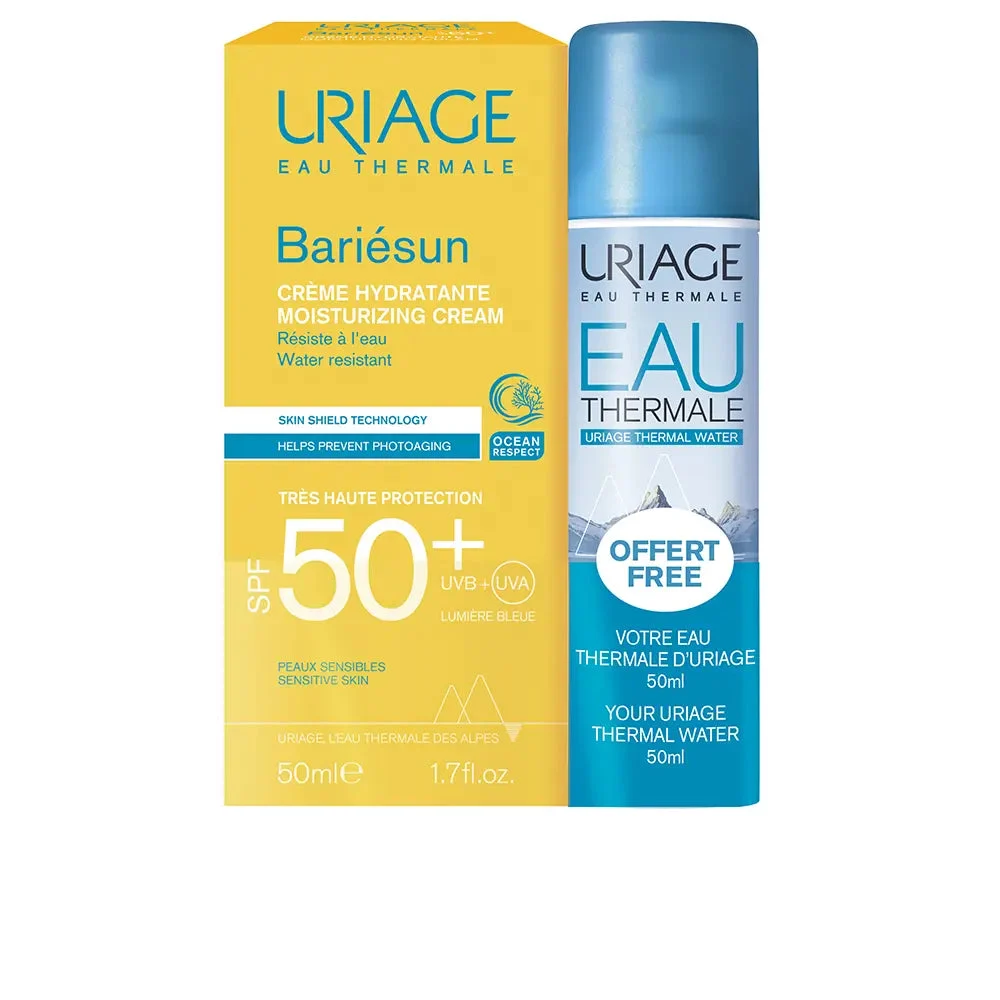 Uriage Solar Facial Lote Creme und Spray Feuchtigkeitspflege 50ml + 50ml