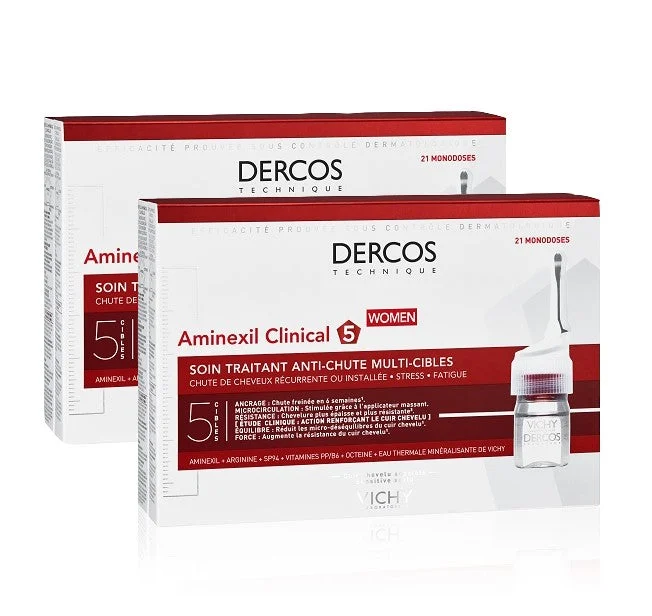 VICHY Dercos Aminexil Clinical 5 Frau DUPLO 2x21 Einzeldosis