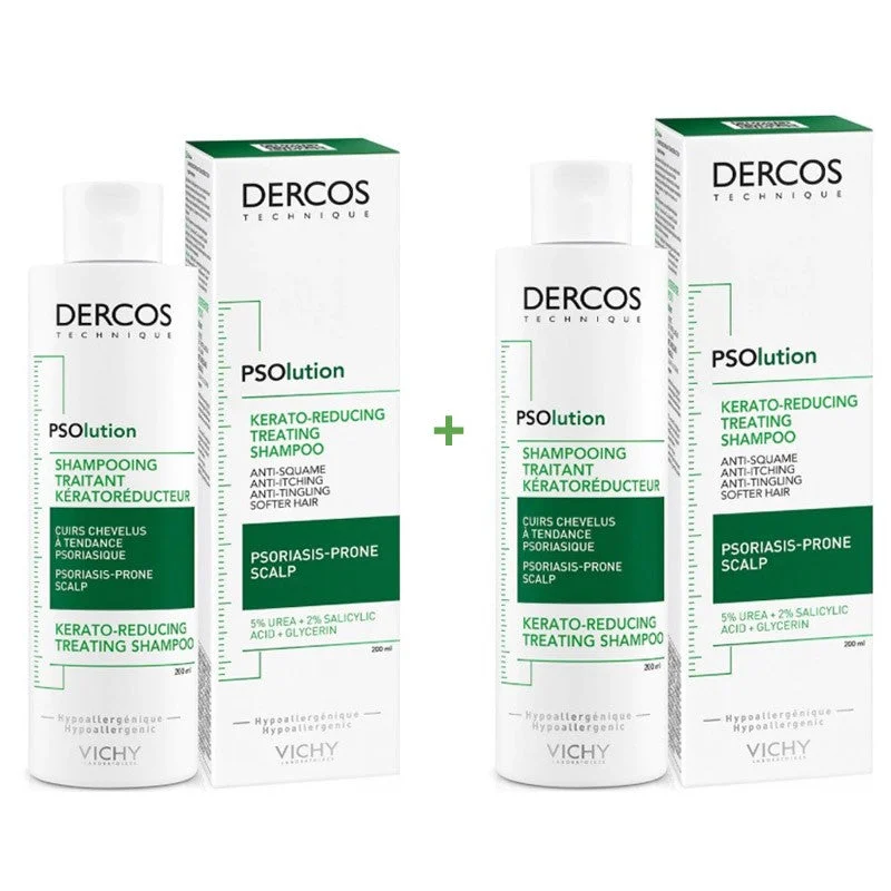 VICHY Dercos PSOlution Keratorreductor Duplo Behandlungsshampoo 2x200ml
