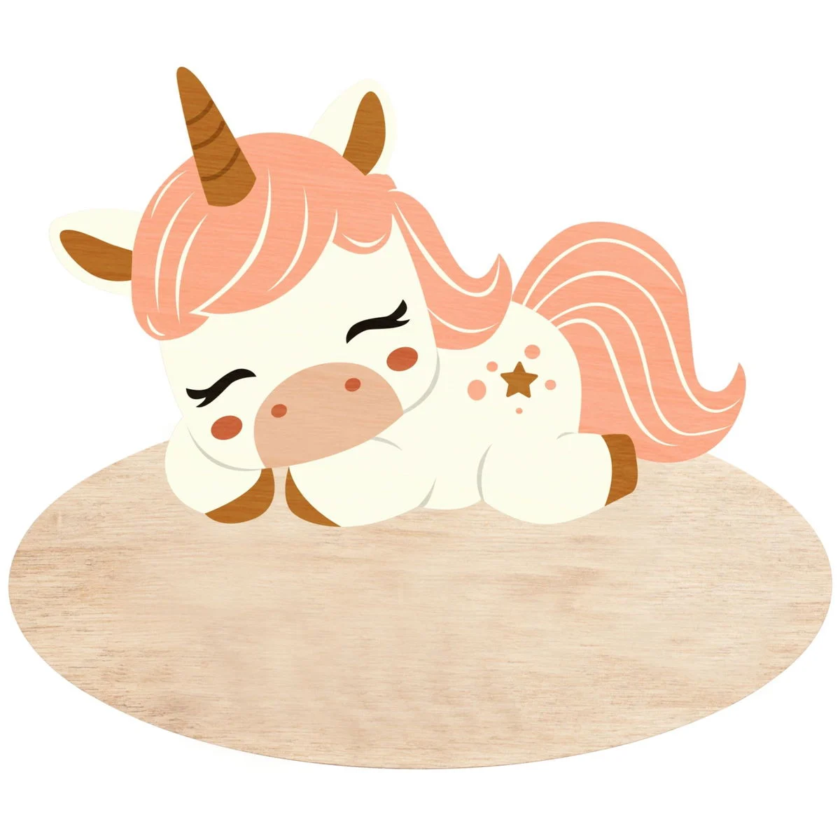 VINTIUNTürschild natur Einhorn