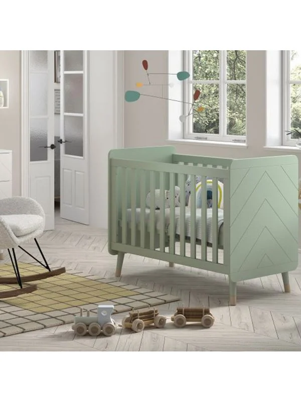 Vipack Billy Babybett - 60x120 cm - Olive Grün