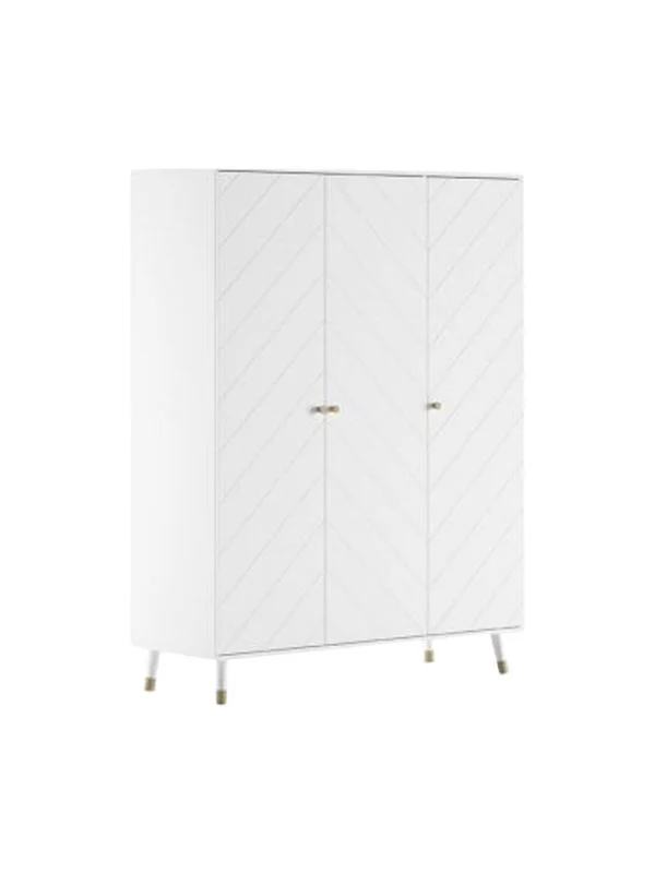 Vipack Billy Kleiderschrank 3 Türig - Weiß