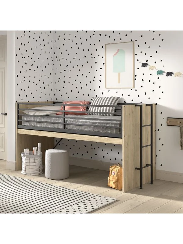 Vipack Sam Halbhochbett - Eiche