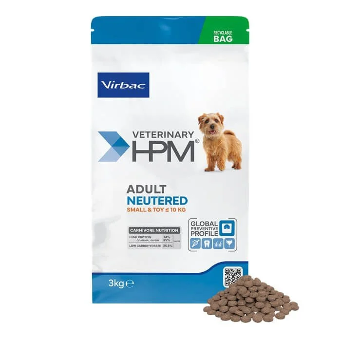 Virbac HPM Perro Erwachsene Neutral Klein & Toy Trockenfutter 3kg