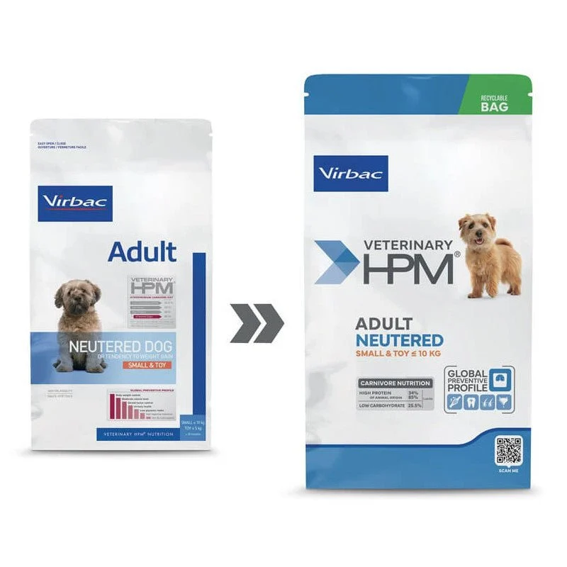 Virbac Pf Hpm Adult Dog Neutered Small & Toy Pienso para Perros 2kg