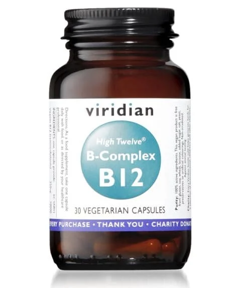 Viridian High Twelve Vitamin B12 mit B-Komplex 30 Vcaps