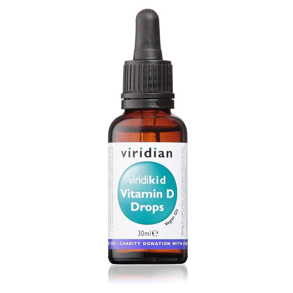 Viridian Viridikid Vitamin D3 Vegan 400 IE Tropfen 30 ml