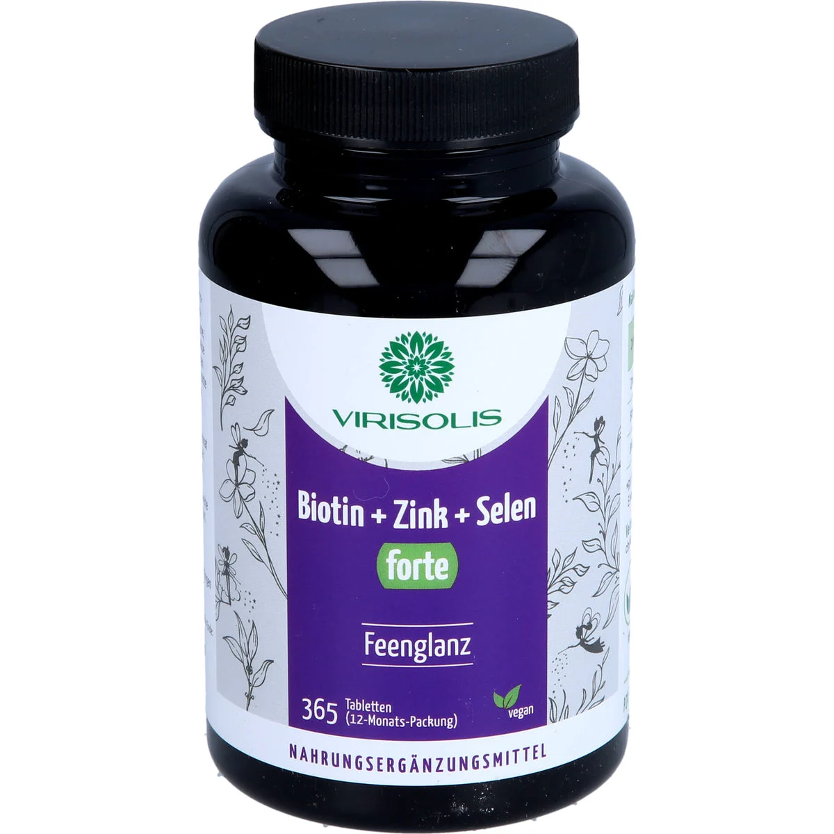 VIRISOLIS Biotin-Zink-Selen FORTE 12 Mon. – vegan, 365 St TAB