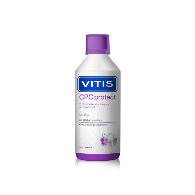 VITIS CPC Protect Mundwasser 0,07% Cetylpyridiniumchlorid Minzgeschmack 500ml