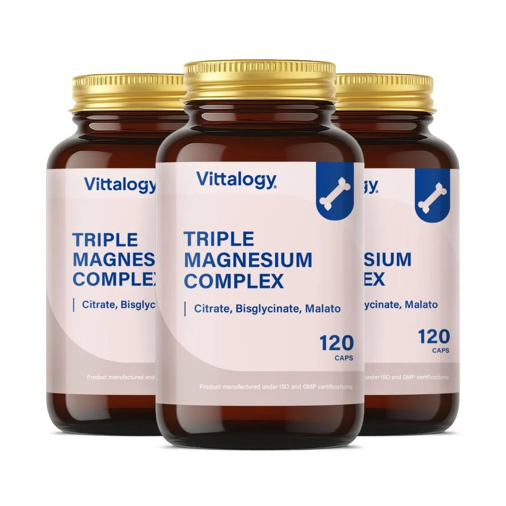 Vittalogy Triple Magnesium Complex 3x120 Cápsulas【PACK AHORRO】