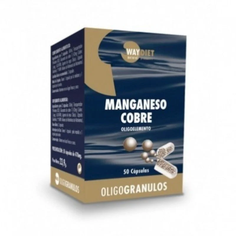 Waydiet Mangan-Kupfer-Oligogranulat 50 Kapseln