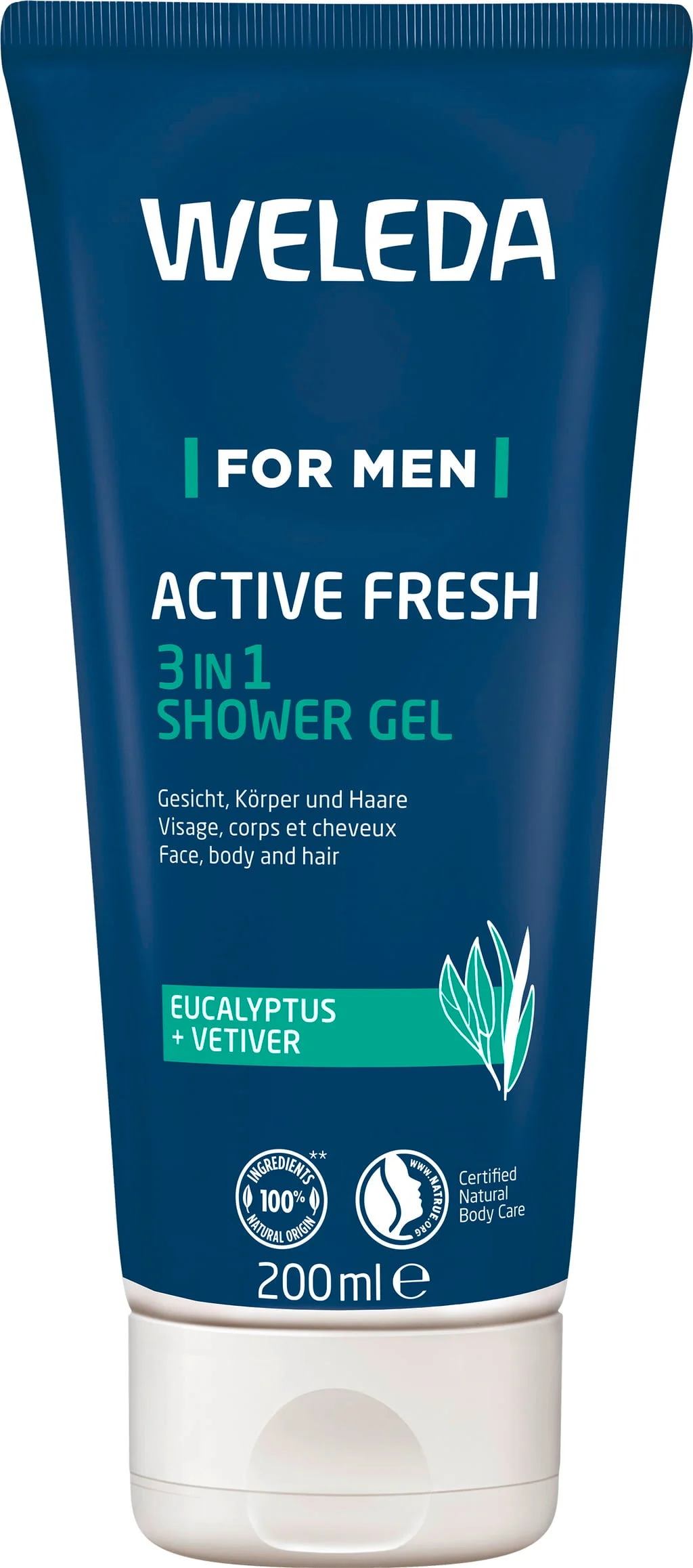 Weleda ForMen Active Fresh 3in1 Shower Gel, 200 ml