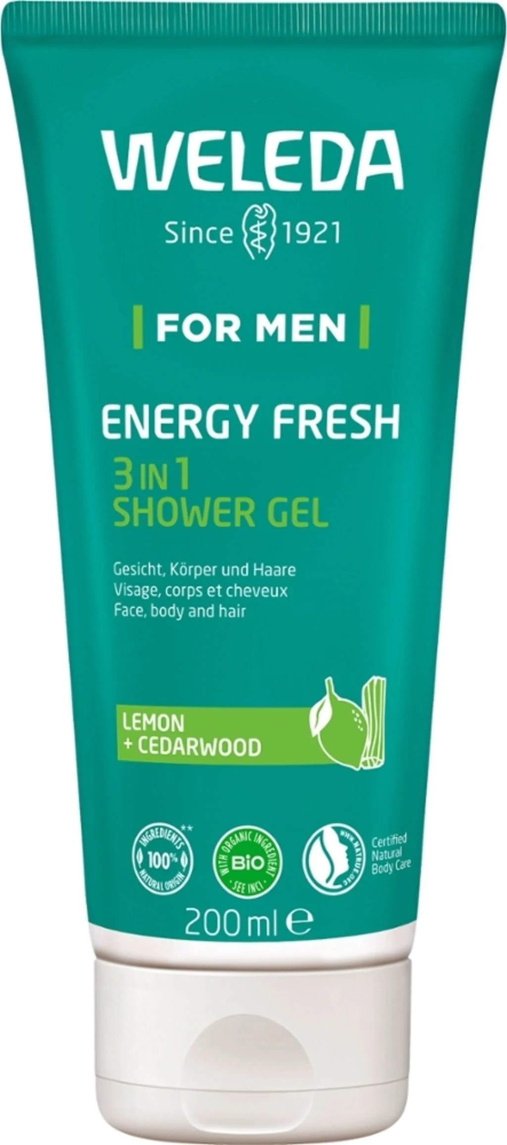 Weleda ForMen Energy Fresh 3in1 Shower Gel, 200 ml