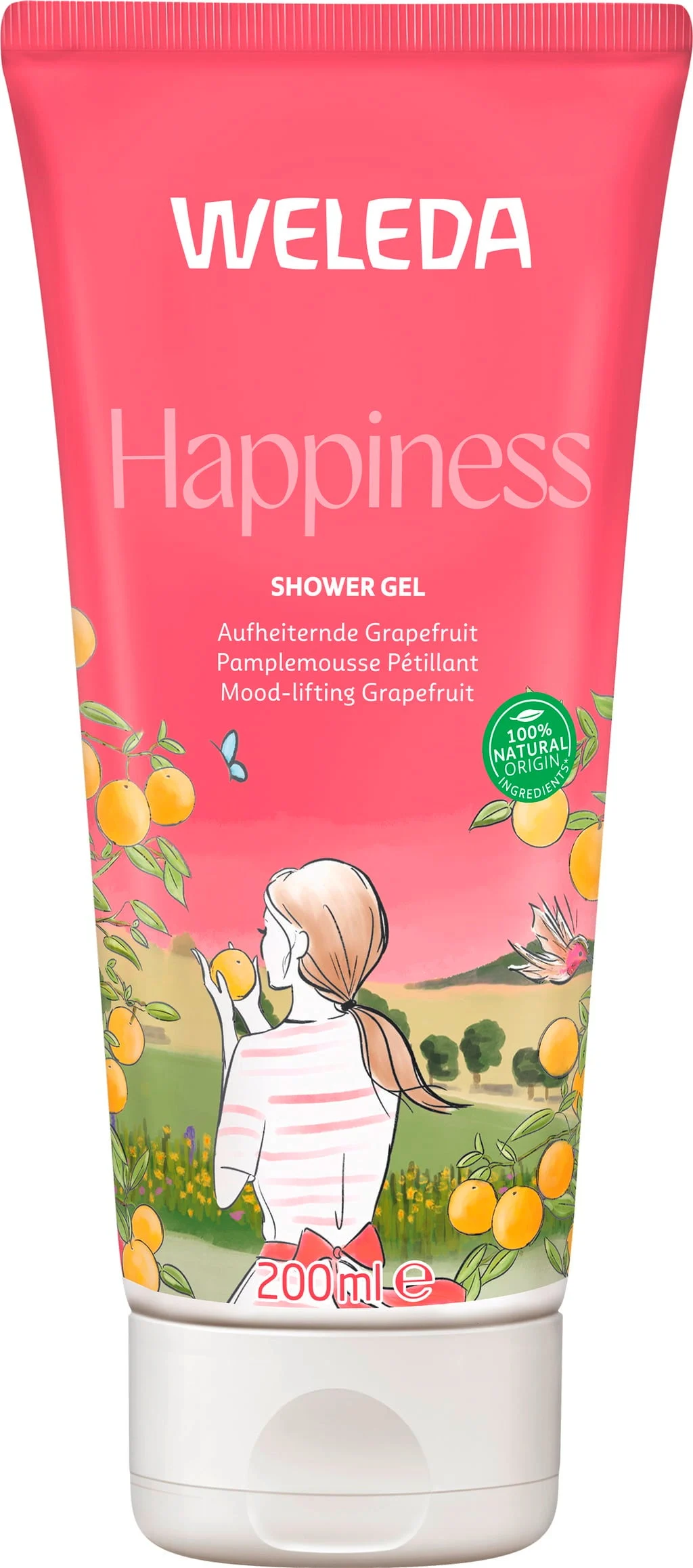 Weleda Happiness Shower Gel Grapefruit, 750 ml