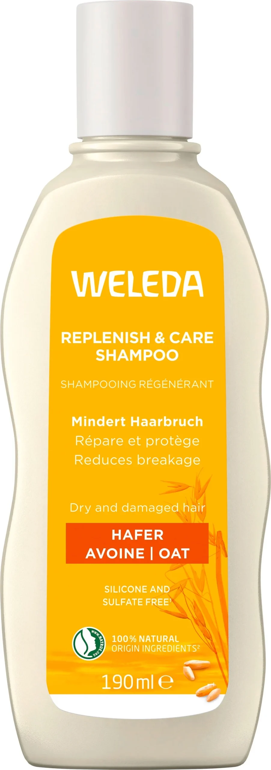 Weleda Replenish & Care Shampoo Hafer, 190 ml