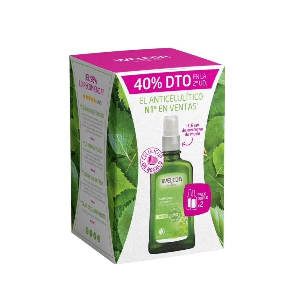 WELEDA Tratamiento Anticelulítico de Abedul 2x100ml (2ªud 40%)