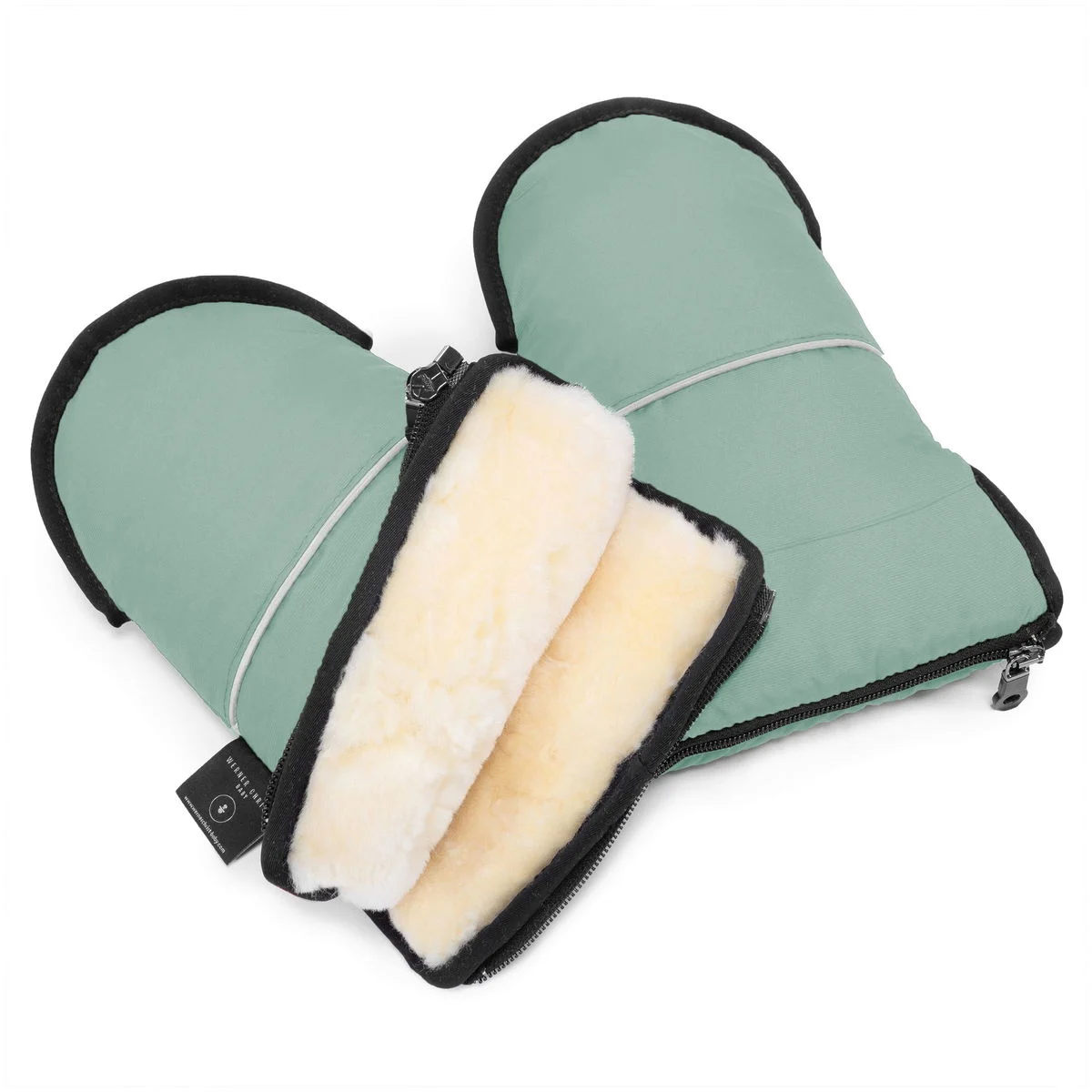 Werner Christ BabyGLOVY Lammfell Handwärmer sage