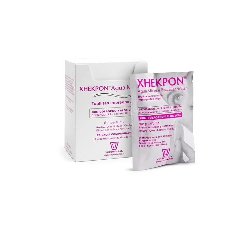 XHEKPON Micellar Wassertücher 10 Einheiten