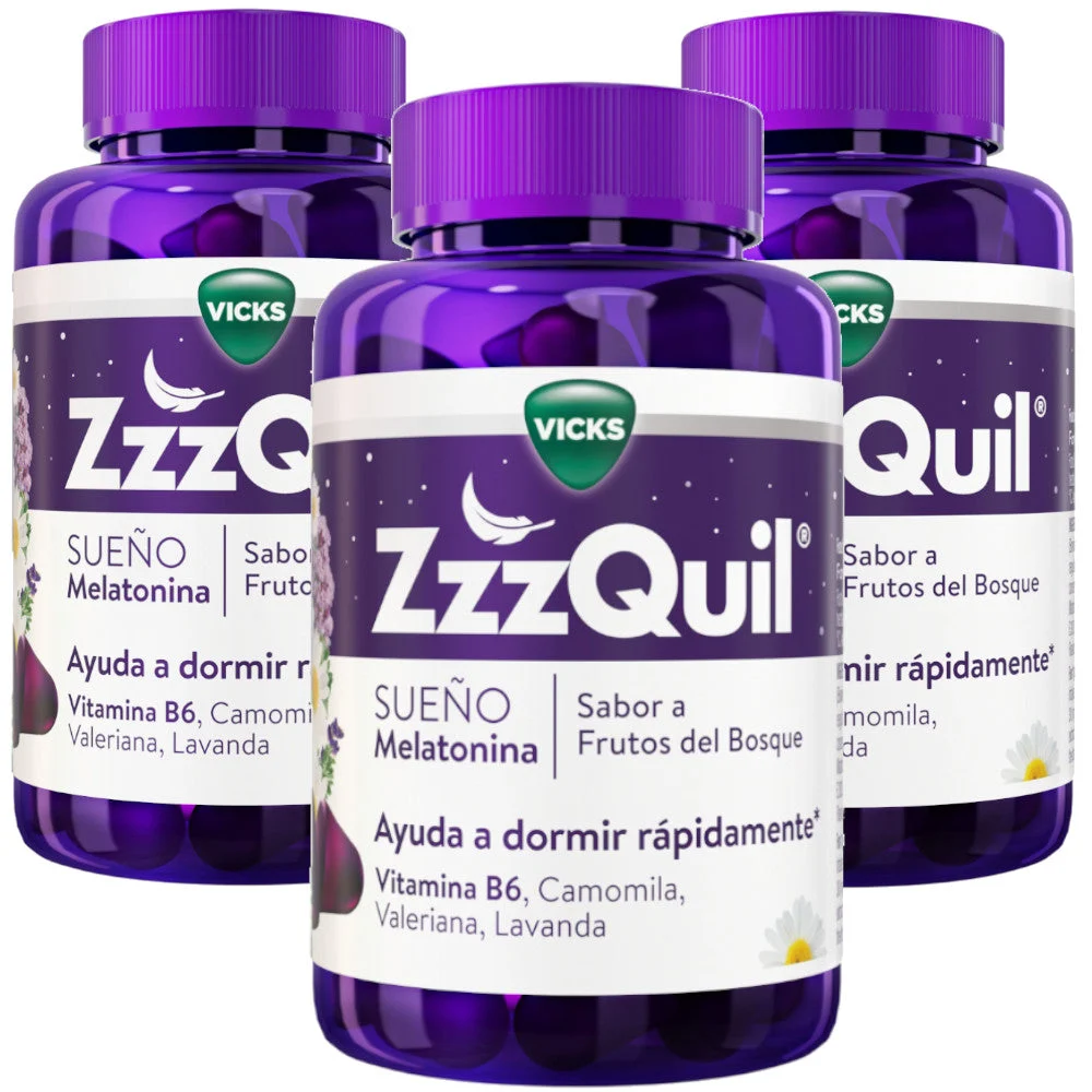 ZzzQuil Schlaf Melatonin 3x60 Gummies