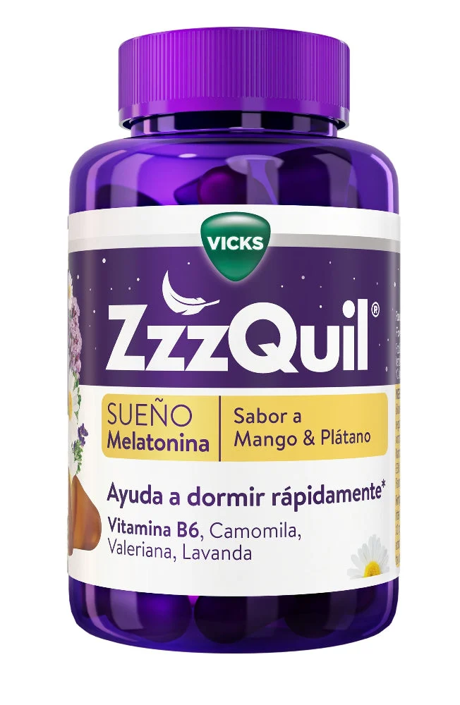 ZzzQuil Schlaf Melatonin Geschmack Mango & Banane 60 Gummies